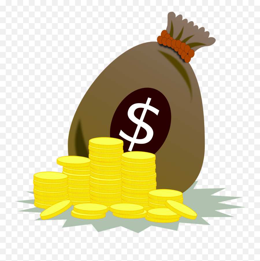 Coins Money Bag Fortune Value Finance - Dinheiro Fácil Emoji,Money Bags Emoji