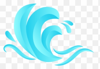 Wave Sea Flat - Ola De Mar Caricatura Emoji,Flat Earth Emoji