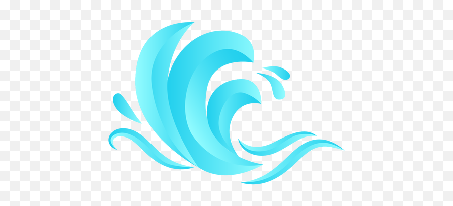 Wave Sea Flat - Ola De Mar Caricatura Emoji,Flat Earth Emoji