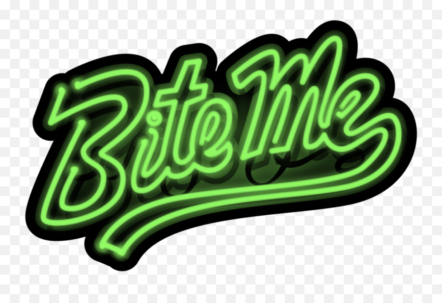 Ftestickers Neon Neonsign Bite Biteme - Calligraphy Emoji,Bite Me Emoji