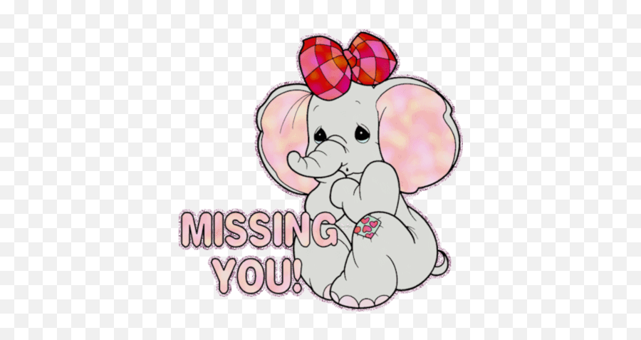 Top Miss You Stickers For Android Ios - Miss You Elephant Gif Emoji,I Miss You Emoji Text