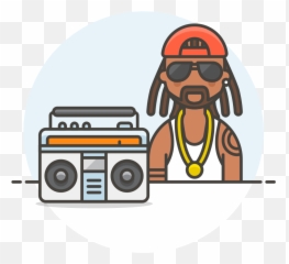 Reggae Male Icon - Reggae Icon Png Emoji,Boombox Emoji
