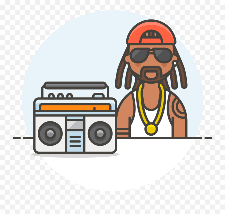 Reggae Male Icon - Reggae Icon Png Emoji,Boombox Emoji