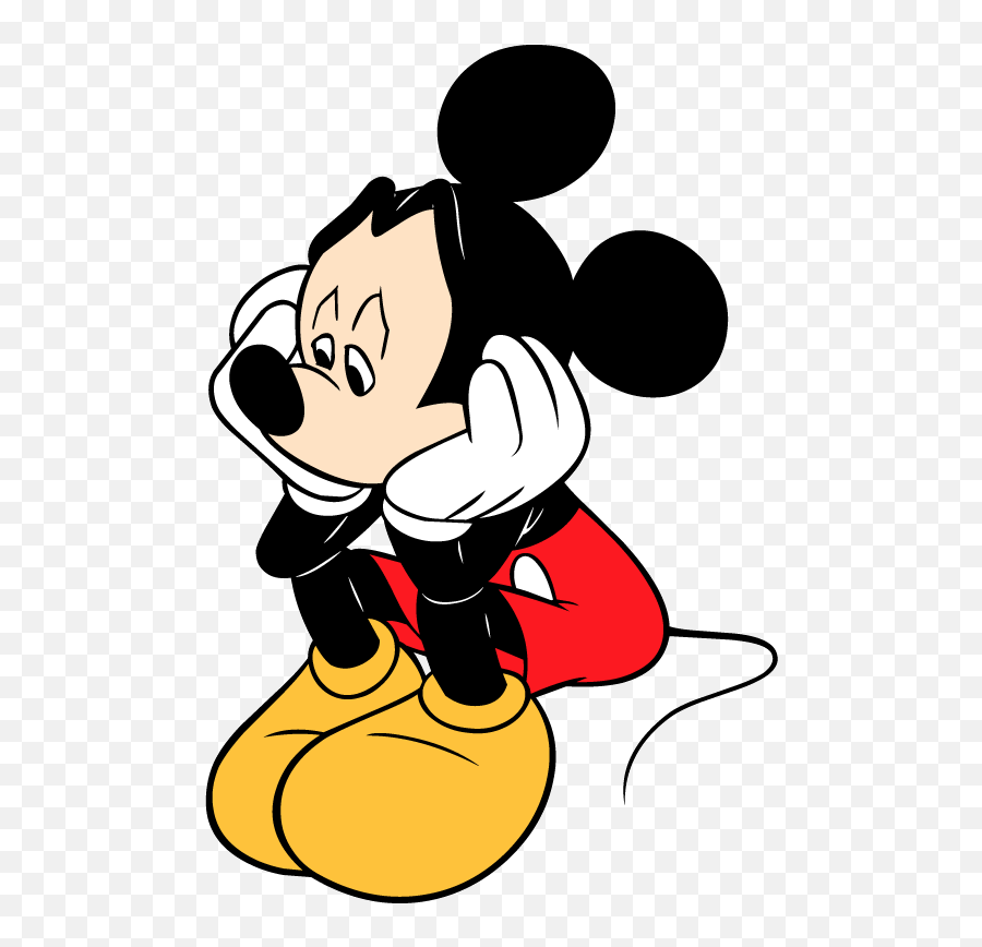 Mickey Mouse Eps File - Mickey Mouse Sad Face Emoji,Mickey Mouse Emoticon