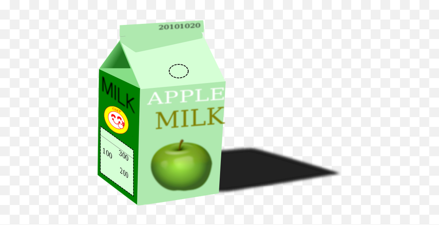 Vector Clip Art Of Apple Milk Carton - Apple Milk Emoji,Milk Carton Emoji