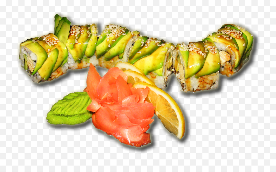 Sushi Rolls Sesame Ginger Wasabi - Japanese Cuisine Emoji,Sushi Roll Emoji