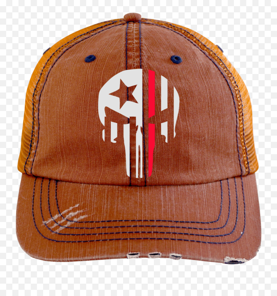 Thin Red Line Punisher Skull Fireman - Hat Emoji,Punisher Emoji