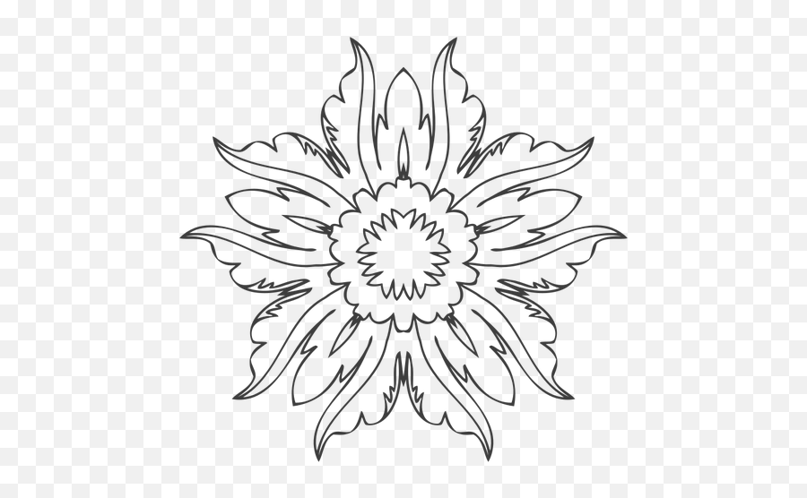 Flower Line Art - Flower Design Line Art Emoji,Hawaiian Flower Emoji