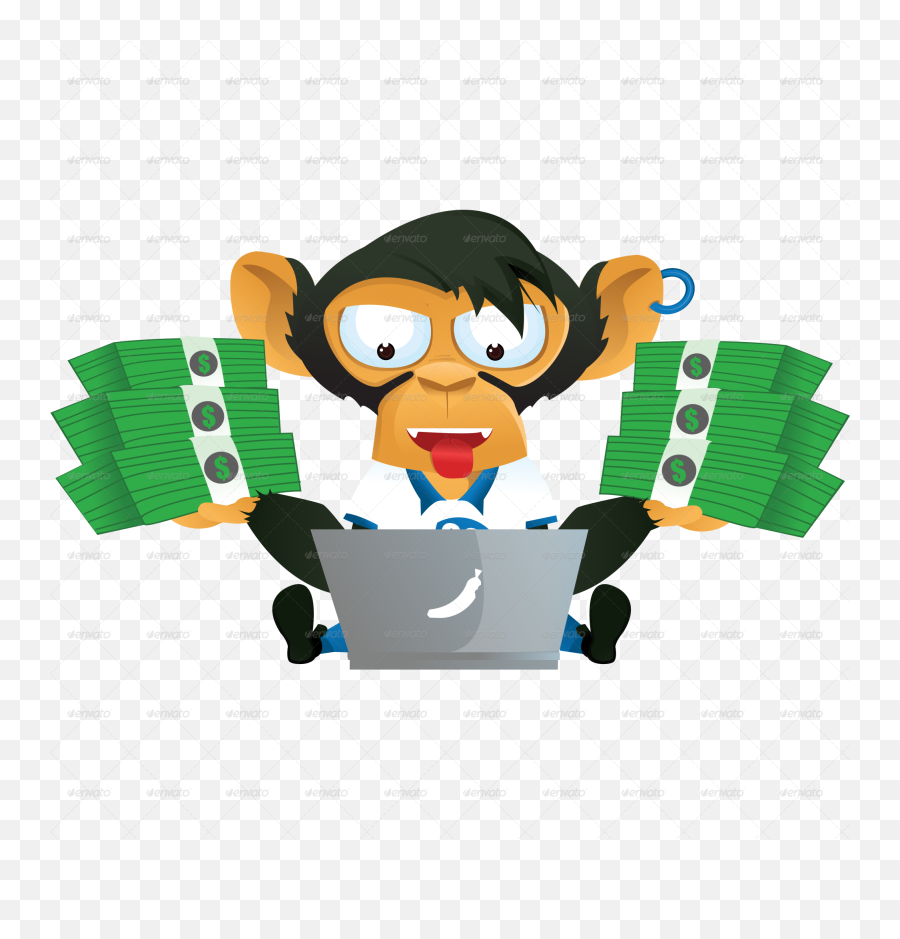 Sad Money Png Picture - Cartoon Of Monkey Money Emoji,Raining Money Emoji
