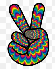 Power Und Flower Power - Hippie Peace Sign Clip Art Emoji,Hippie Emoticon