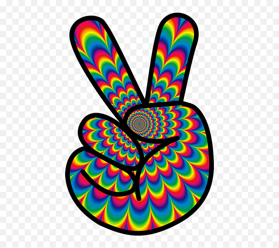 Power Und Flower Power - Hippie Peace Sign Clip Art Emoji,Hippie Emoticon