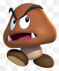 Super Mario Bros 2 Free Clip Art - Goomba New Emoji