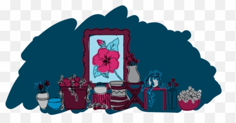 Illustration By Karli Kruse - Hibiscus Tea Clipart Full Illustration Emoji,Hibiscus Emoji