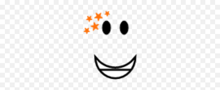 Orange Starface - Roblox Roblox Stars Face Emoji,Facepalm Emoticon