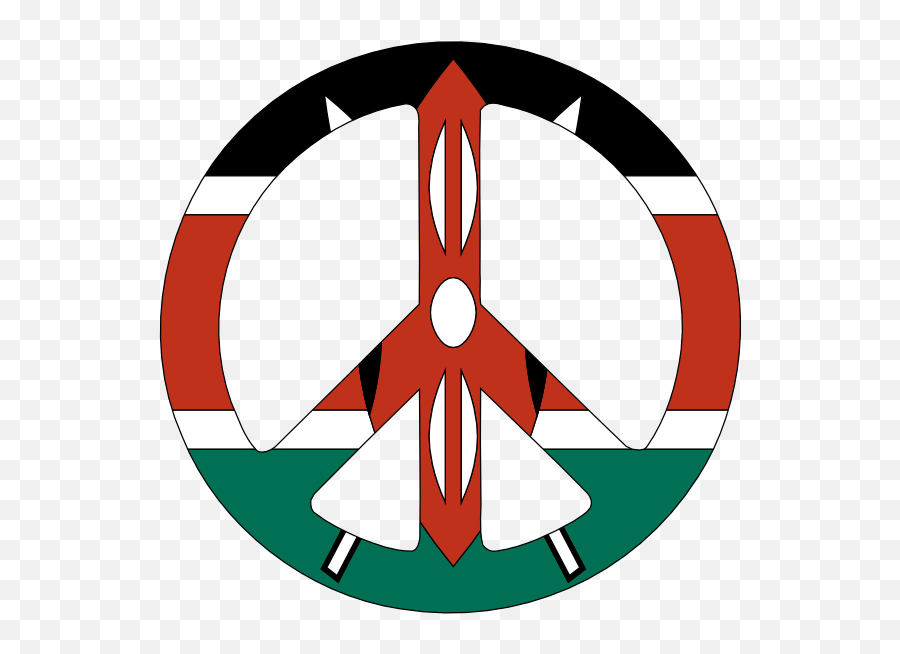 Mouse Pad With Map Geograpy Kenya - Simple Peace Symbol Tattoo Emoji,Kenyan Flag Emoji