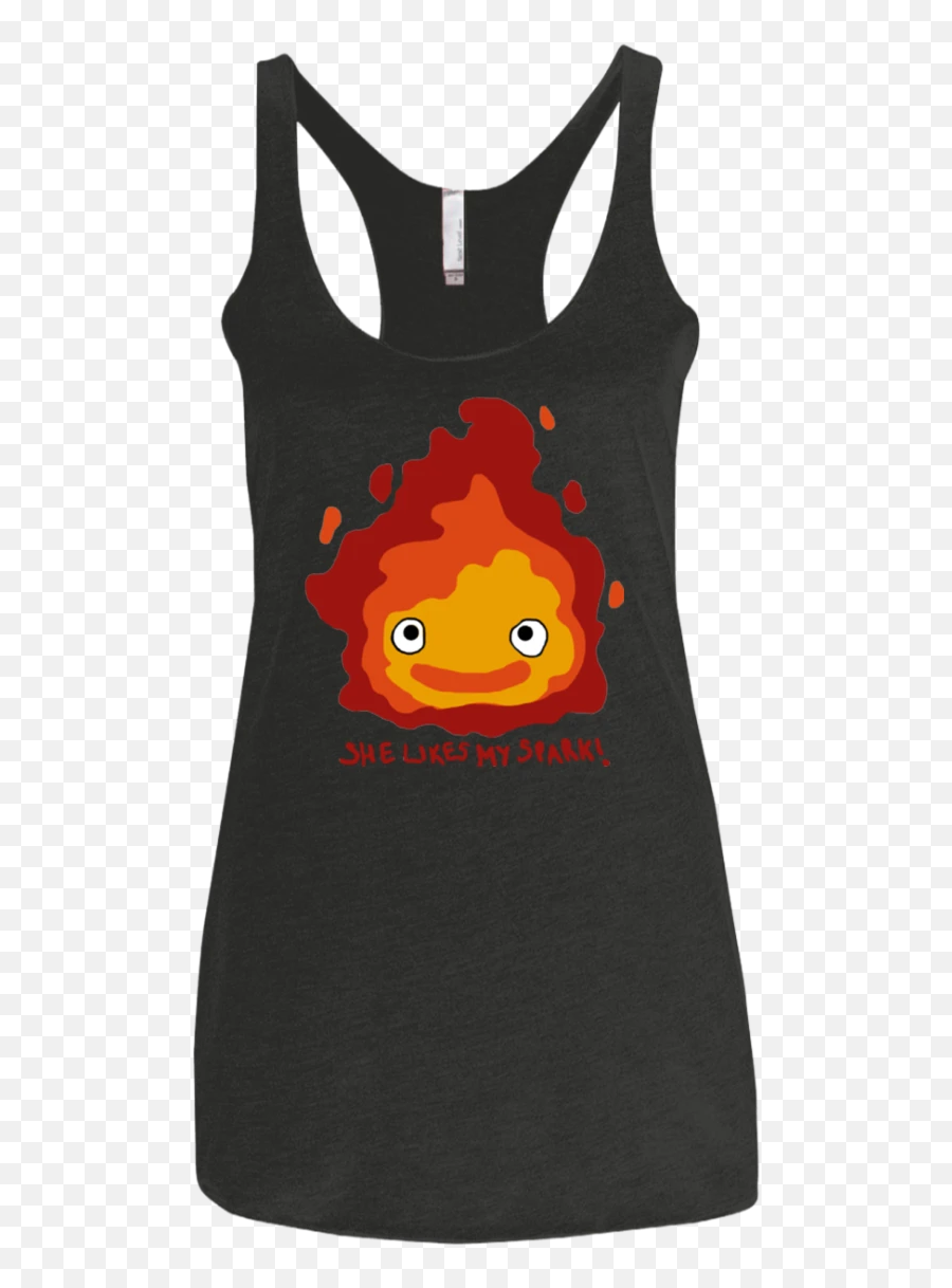 She Likes My Spark Womenu0027s Triblend Racerback Tank Emoji,Yoda Emoticon