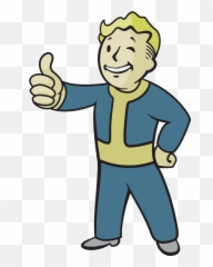 Arms clipart transparent background - Vault Boy Transparent Emoji