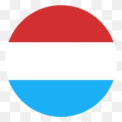 Luxembourg Flag Circle Clipart - Icon Emoji