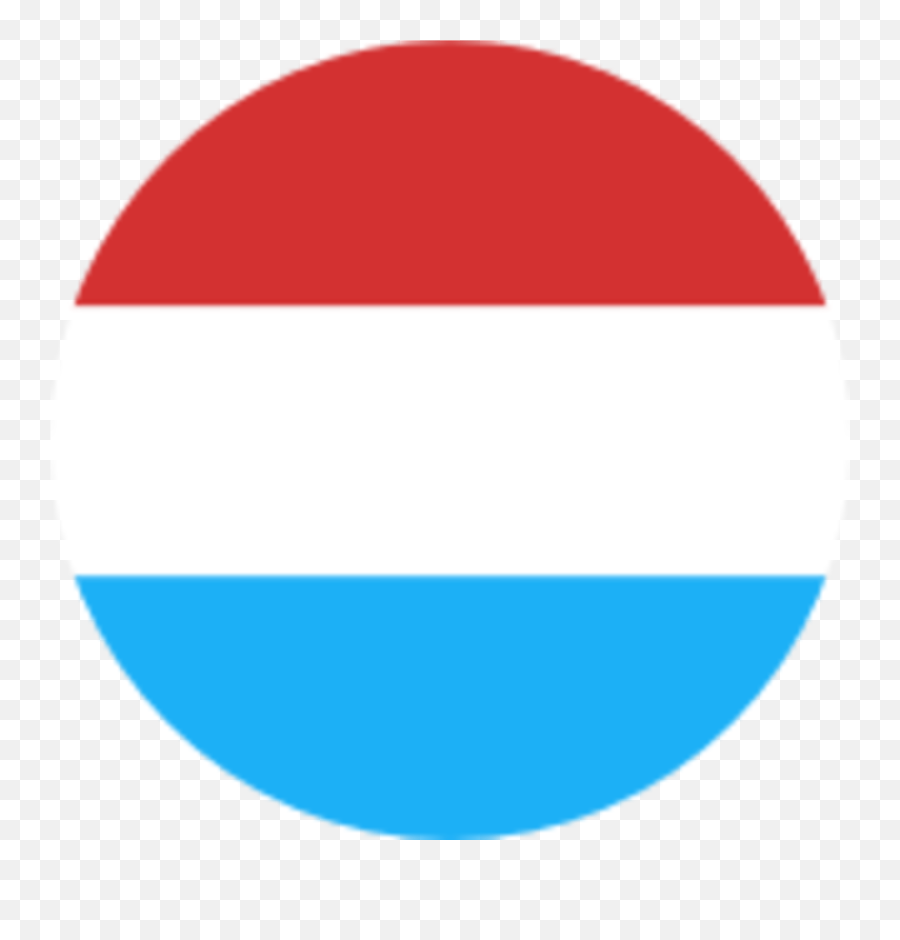 Luxembourg Flag Circle Clipart - Luxembourg Icon Emoji,Estonia Flag Emoji