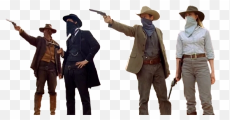 westworld 2 Stickers For Telegram - Cowboy Con Pañuelo En La Cara Emoji