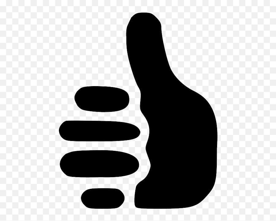 Thumbs Up Positive Yes - Thumbs Up E Logo Emoji,Black Thumbs Up Emoji