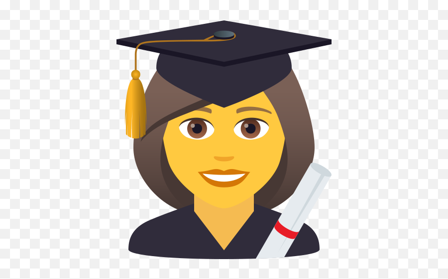 Emoji Female Student Copypaste Wprock - Raise Hand Gif Cartoon,Emoji Dress
