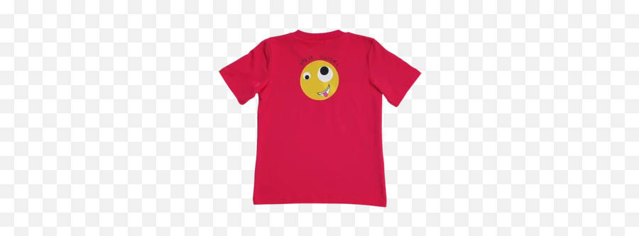 Girls Emoji Tee - Short Sleeve,Yellow Emoji Shirt
