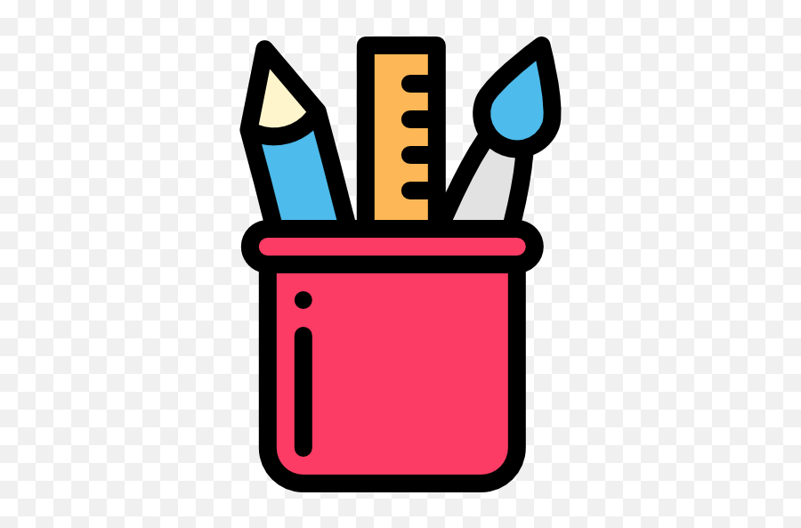 Pencil Case Free Vector Icons Designed By Freepik In 2020 - Materiales Escolares Dibujo Png Emoji,Emoji Pencil Case