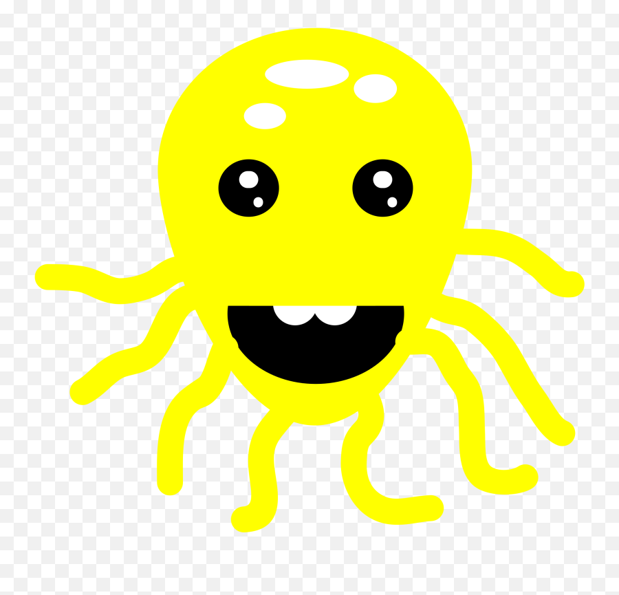 Clipart Octopus Smiley Clipart Octopus Smiley Transparent - Smiley Emoji,Squid Emoticon