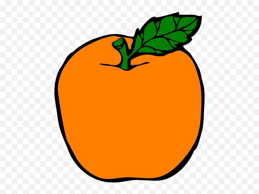 Peach Clipart Orange Apple Peach - Orange Apple Clipart Emoji,Peach Emoji Vector