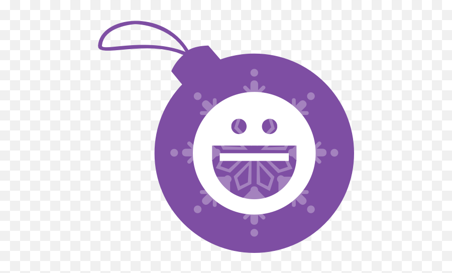 Emoticonvioletpurplesmileysmileiconclip Artcircle - Christmas Messenger Icon Emoji,Emoticon Library