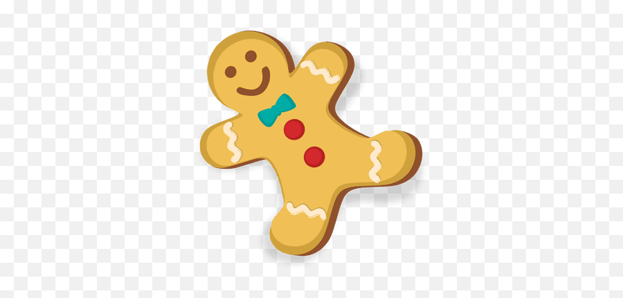 Happy Gingerbread Man Cookie - Transparent Background Gingerbread Man Png Emoji,Gingerbread Emoji