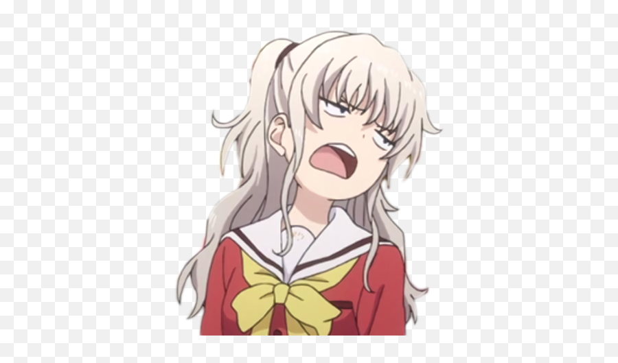Charlotte Anime Meme Face Emoji,Ugh Emoji