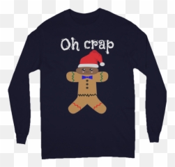 Funny Ginger Breadman Design - Santa Claus Emoji