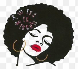 Afro - Natural Hair Black Woman Silhouette Emoji,African American Emojis