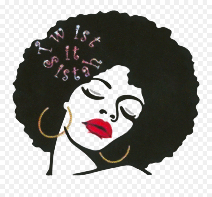 Afro - Natural Hair Black Woman Silhouette Emoji,African American Emojis