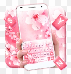 Download Sakura Blossom Keyboard Theme - Mobile Phone Emoji,Sakura Emoji