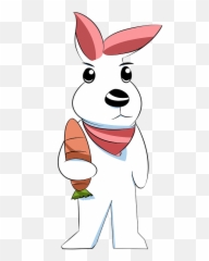 Rabbit Scarf Radish - Cartoon Emoji,Bunny Ears Emoji