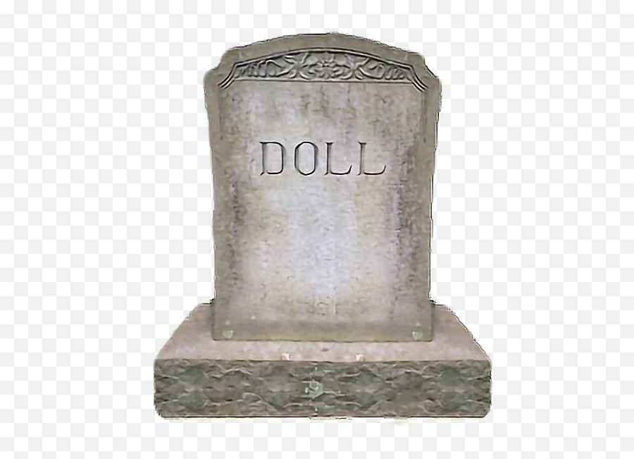 Doll Dollparts Rip Grave Gravestone - Headstone Emoji,Headstone Emoji