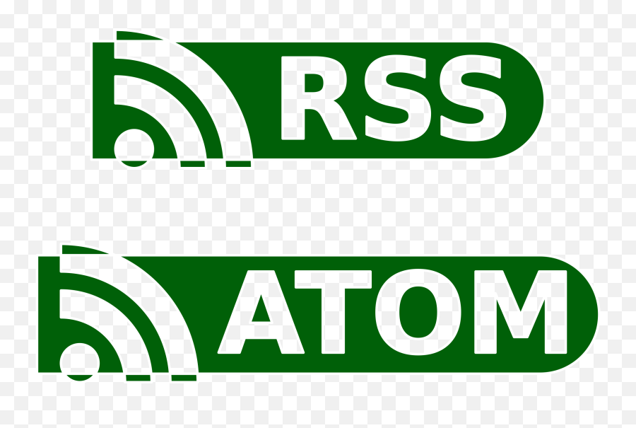Rss And Atom Buttons And Graphics Image - Atom Rss Logo Png Emoji,Birthday Cake Emoticon Facebook
