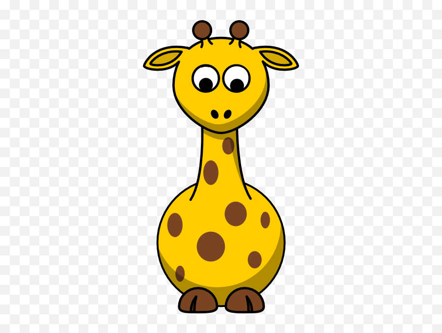 Giraffe Looking Down Clip Art At Clker - Cartoon Clipart Animals Emoji,Giraffe Emoticons