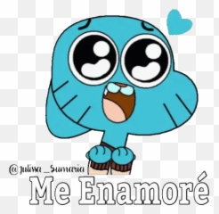 Mundo De Stickers For Whatsapp - Amazing World Of Gumball Heart Eyes Emoji,Gumball Emoji