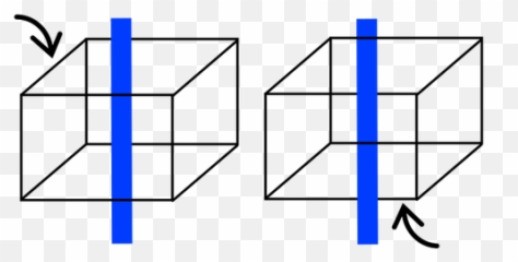 Necker Cube Simple Vector Drawing - Necker Cube Animation Emoji,Ice Cube Emoji