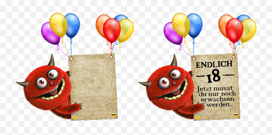 Birthday Card Balloons Color Birthday - Geburtstagsbilder 18 Geburtstag Bilder Kostenlos Emoji,Party Streamer Emoji