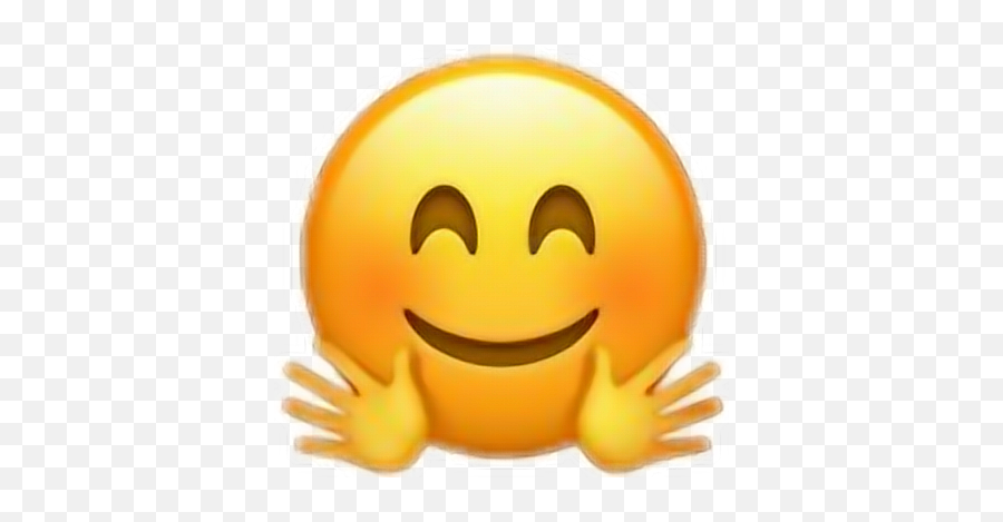 Emoji Iphone Emoji Hug - Smile Emoji With Hands,Hugging Emoji Iphone