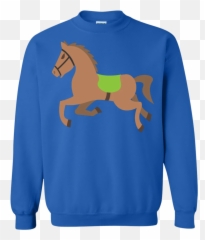 Galloping Horse Emoji Sweatshirt - Sweater,Man And Horse Emoji