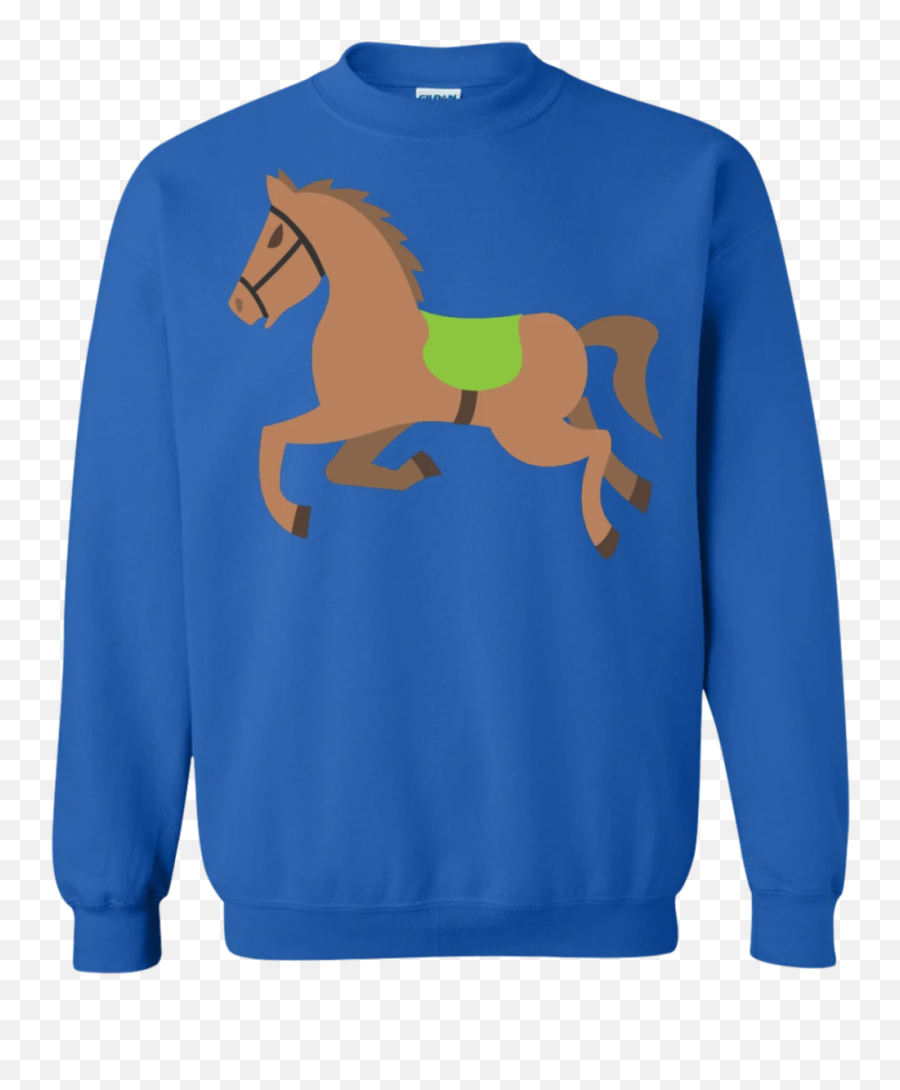 Galloping Horse Emoji Sweatshirt - Sweater,Man And Horse Emoji