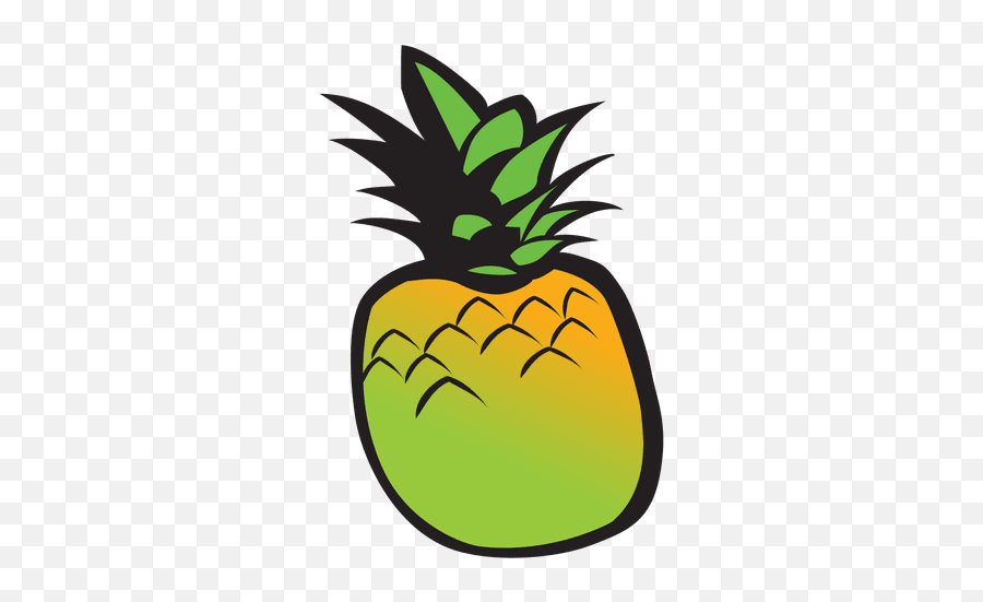 Pineapple Cartoon Png Picture - Vector Emoji,Pineapple Emoji Png