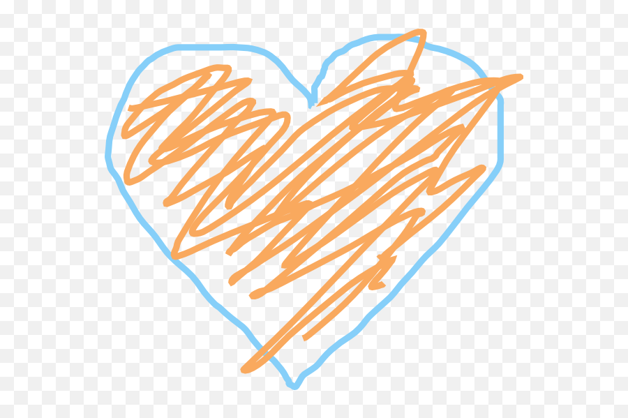 Library Of Orange Heart Vector Free Download Png Files - Blue And Orange Hearts Emoji,Orange Heart Emoji