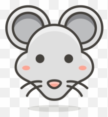 Rat Mouse Animal Free Icon Of Another - Mice Head Cartoon Black And White Png Emoji,Rat Emoji